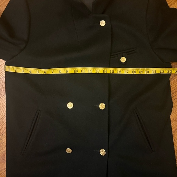 NWOT Vintage Forecaster of Boston Double Breasted Wool Long Coat Gold Buttons. - Picture 11 of 15